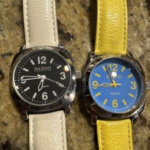 TWO JOAN RIVERS Classics Genuine Leather Quartz Analog Unisex Watches